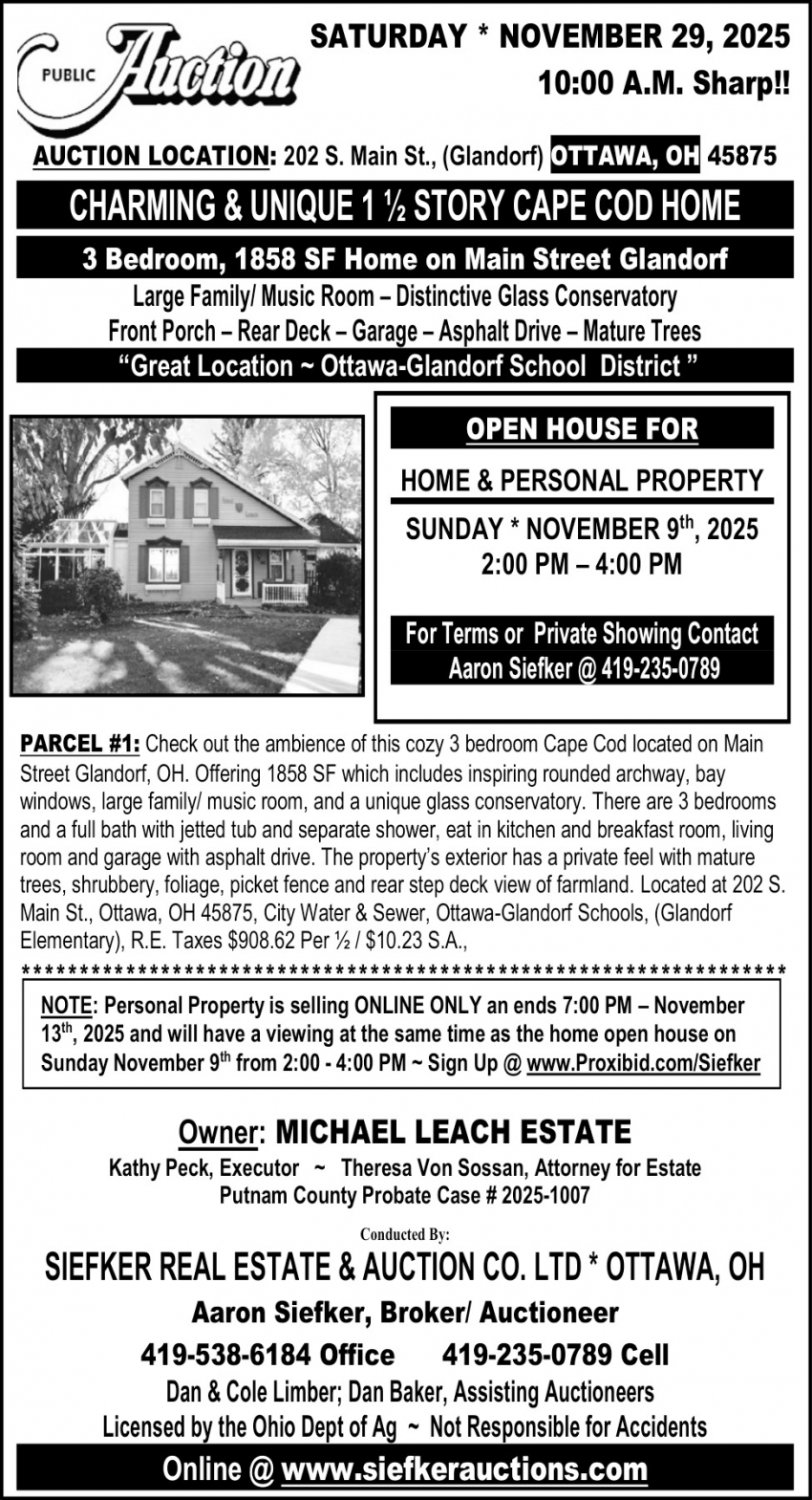 Siefker Real Estate & Auction Co. LTD