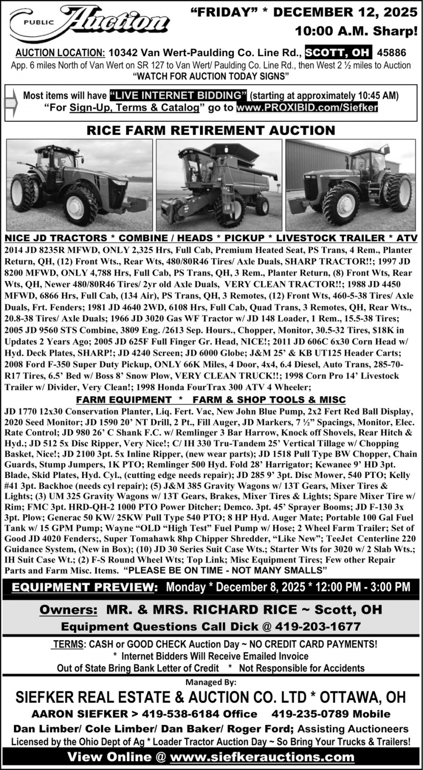 Siefker Real Estate & Auction Co. LTD