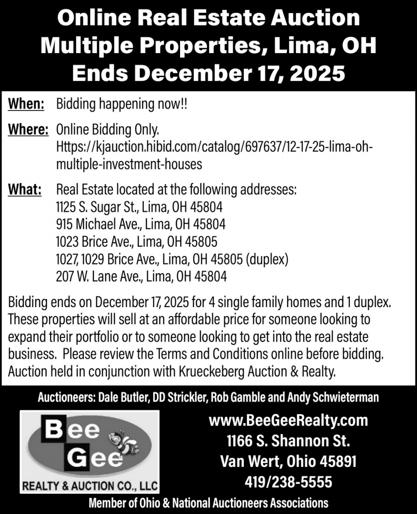 Bee Gee Realty & Auction Co., Ltd