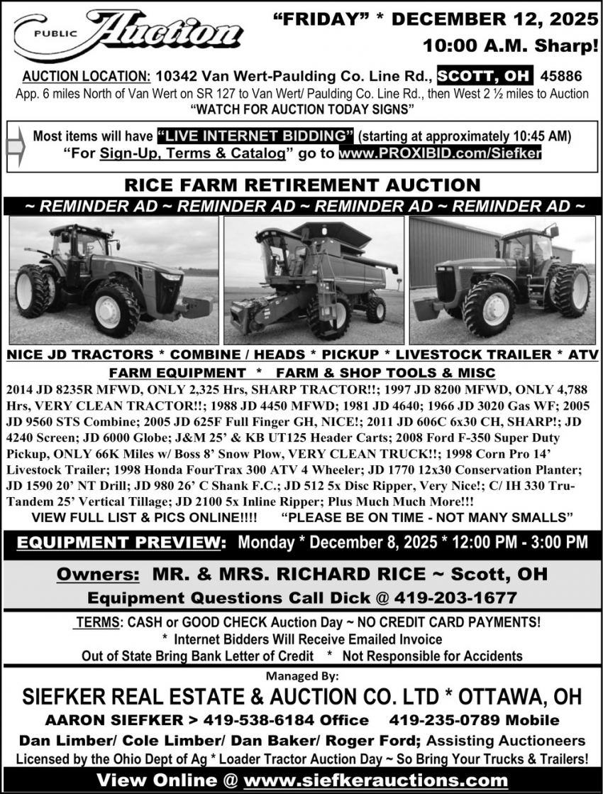 Siefker Real Estate & Auction Co. LTD