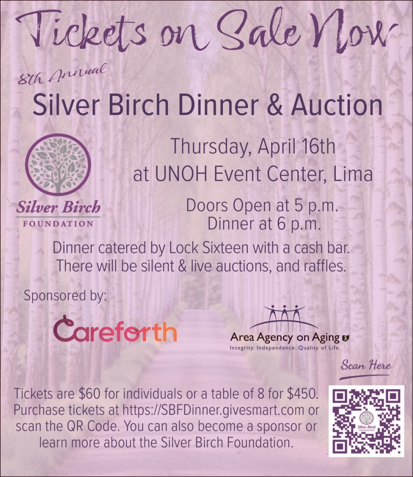 8th Annual Silver Birch Dinner & Auction (April 16, 2026)