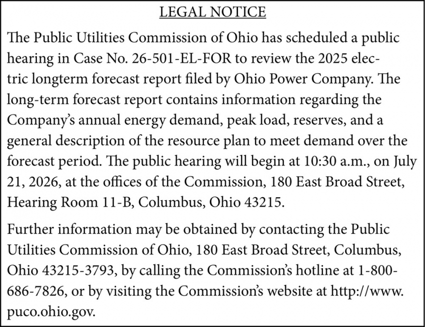 Public Utilities Commission of Ohio