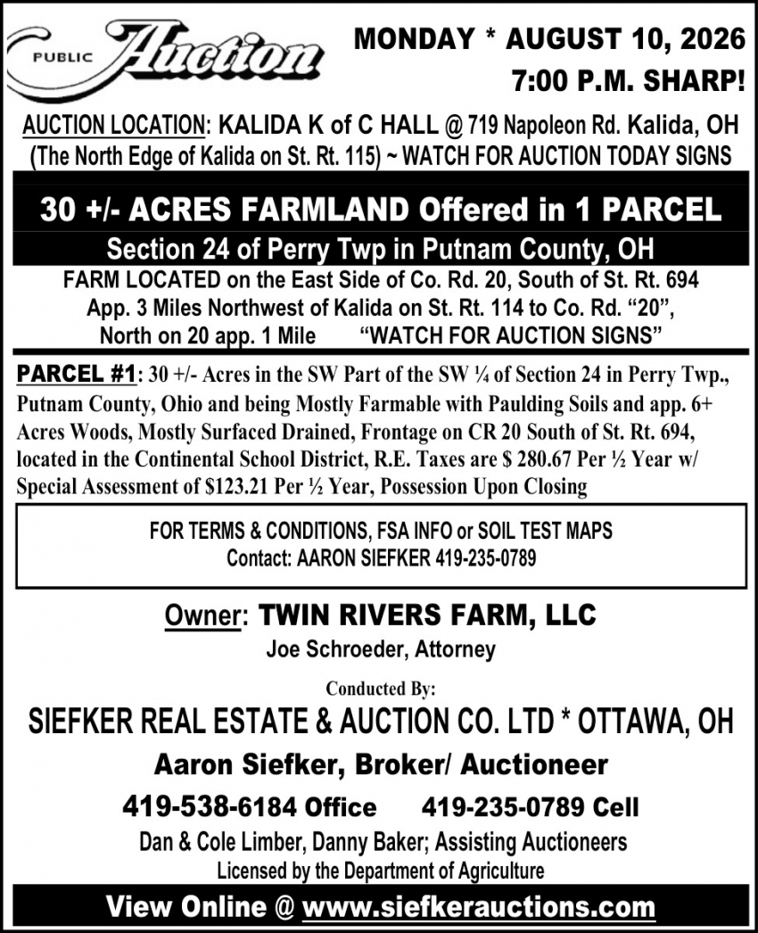 Siefker Real Estate & Auction Co. LTD