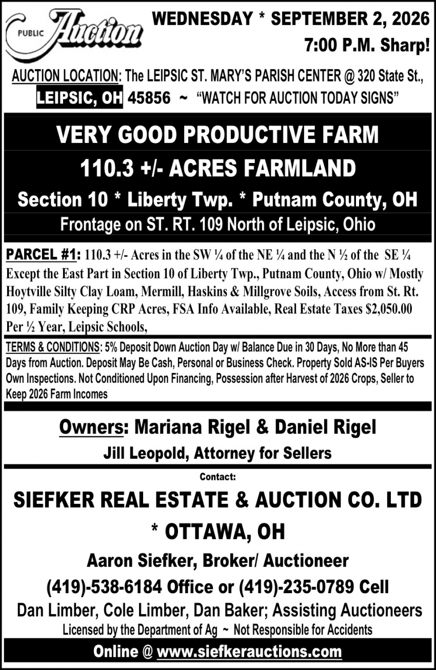 Siefker Real Estate & Auction Co. LTD