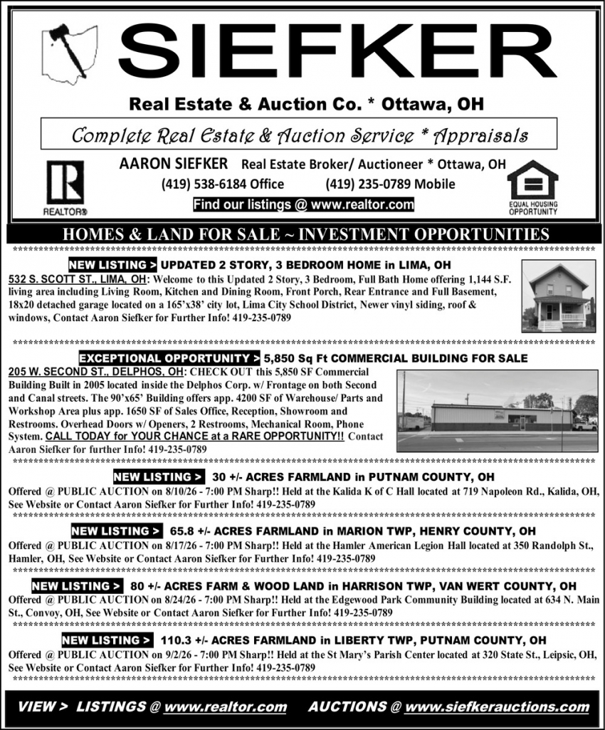 Siefker Real Estate & Auction Co. LTD