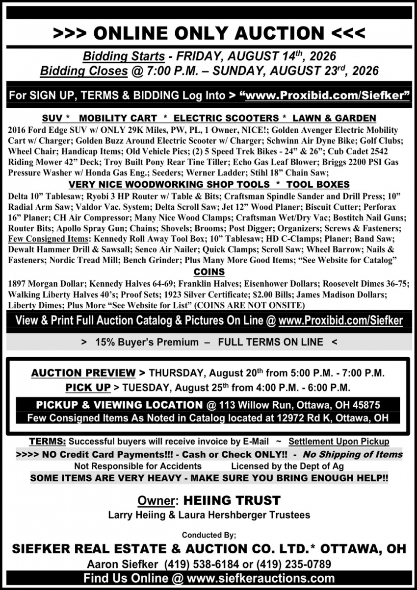 Siefker Real Estate & Auction Co. LTD