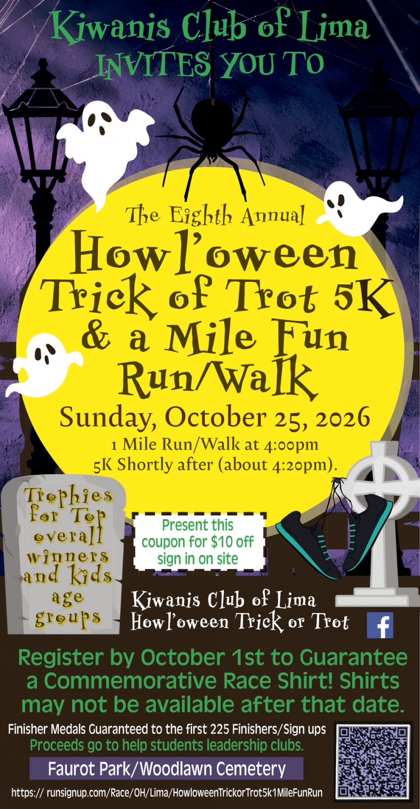 Howl'oween Trick of Trot 5K & a Mile Fun Run/Walk (October 25, 2026)