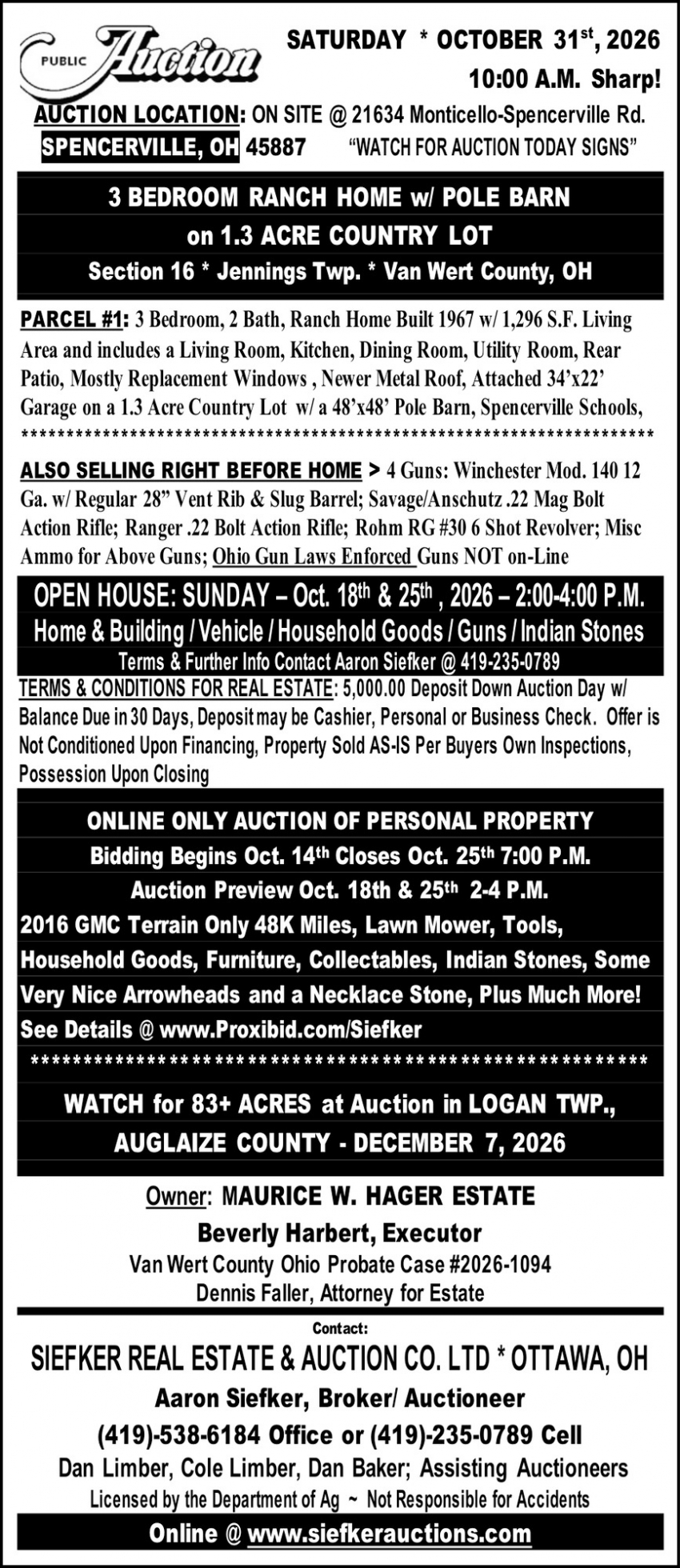 Siefker Real Estate & Auction Co. LTD