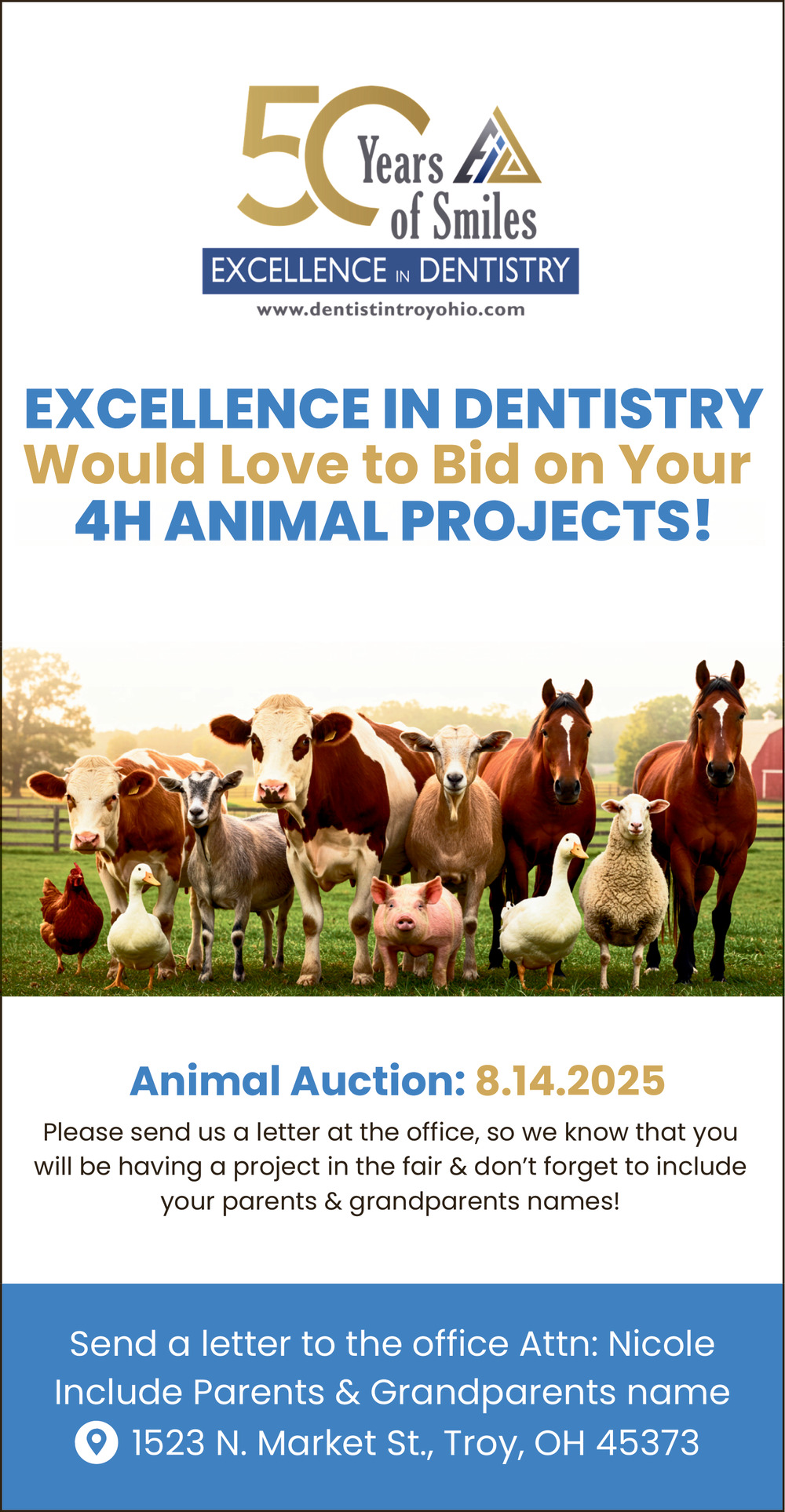 50 Years of Smiles, Excellence in Dentistry, Troy, OH