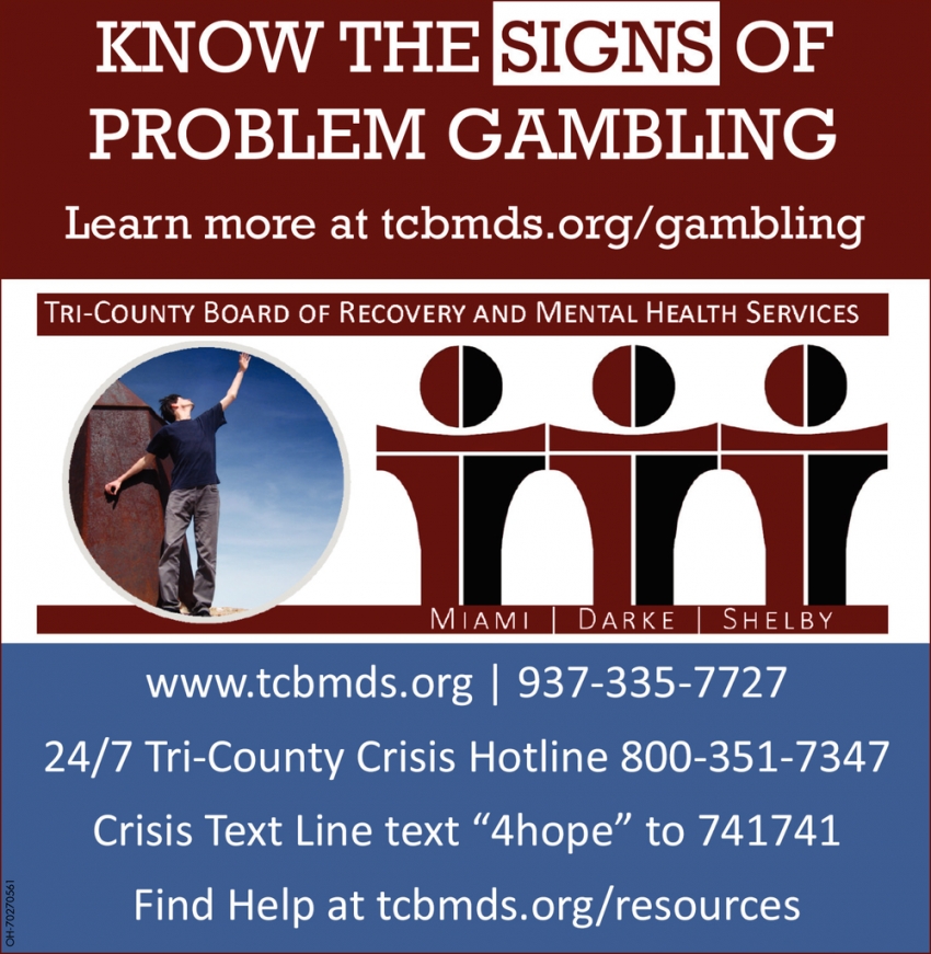Know The Signs of Problem Gambling