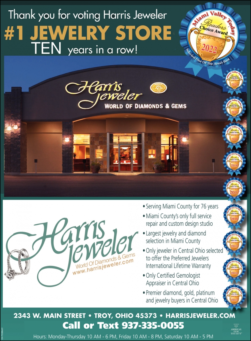 #1 Jewelry Store Seven Years In A Row!