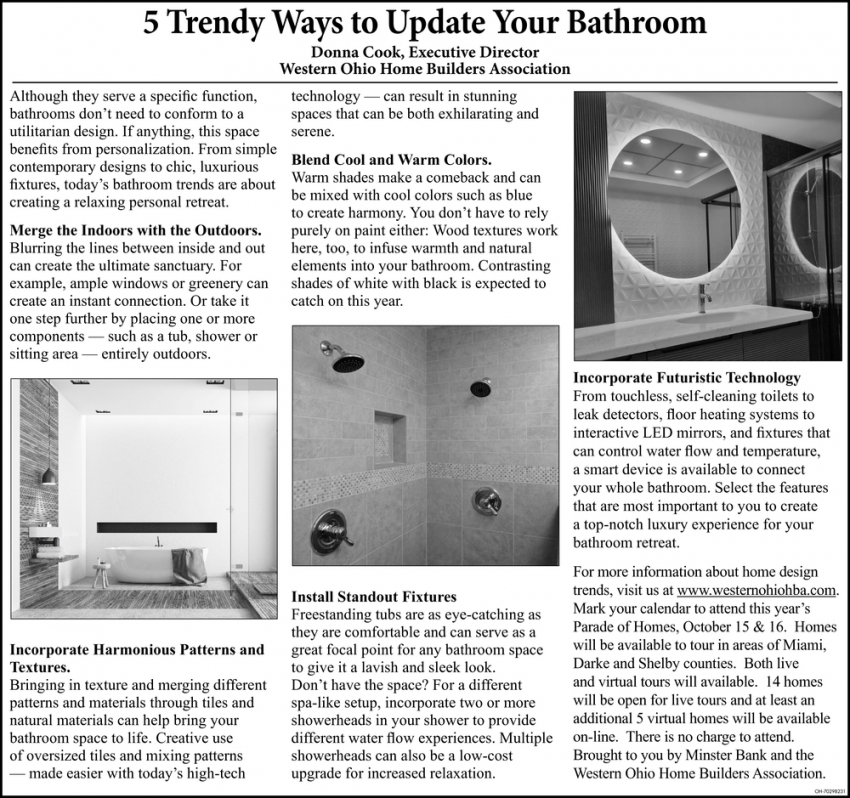 5 Ways To Update Your Bathroom
