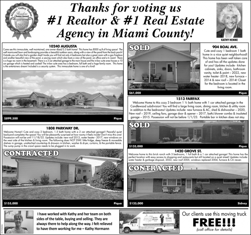 Thanks For Voting Us #1 Realtor