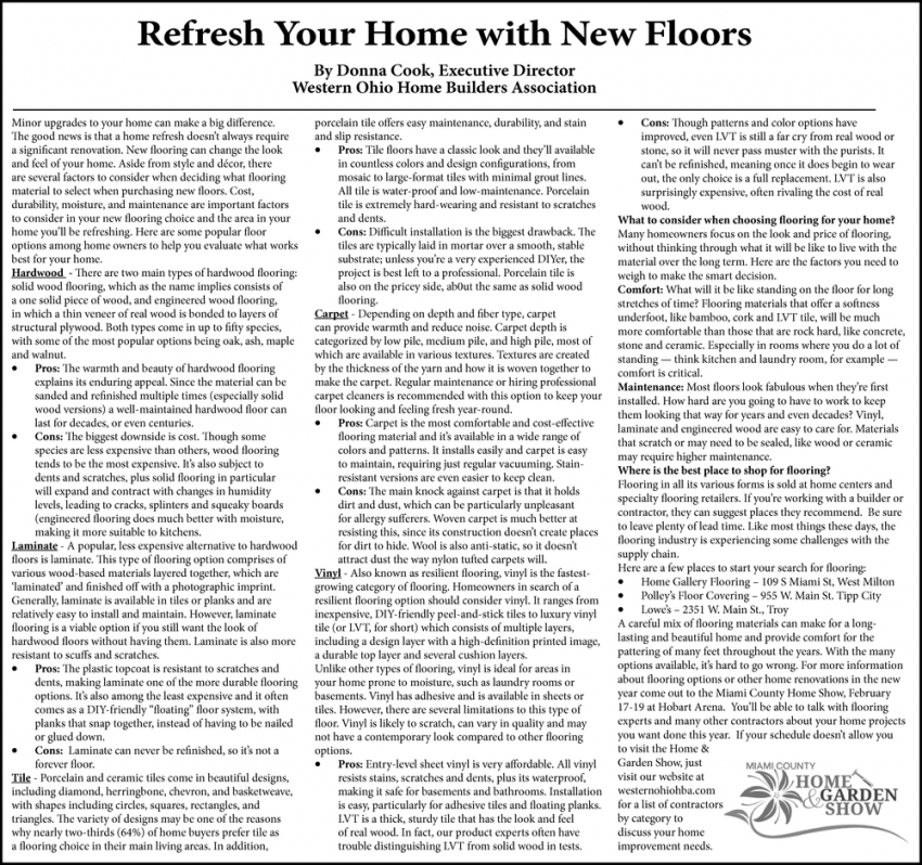 Refresh Your Home with New Floors