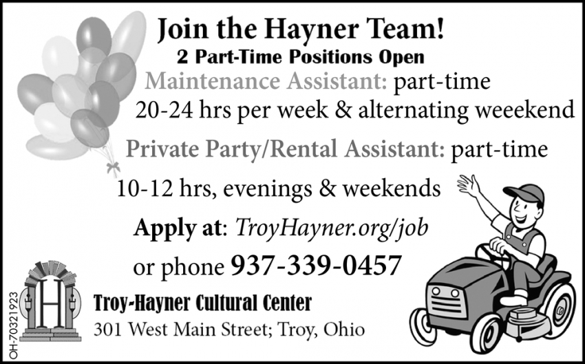Join The Hayner Team!