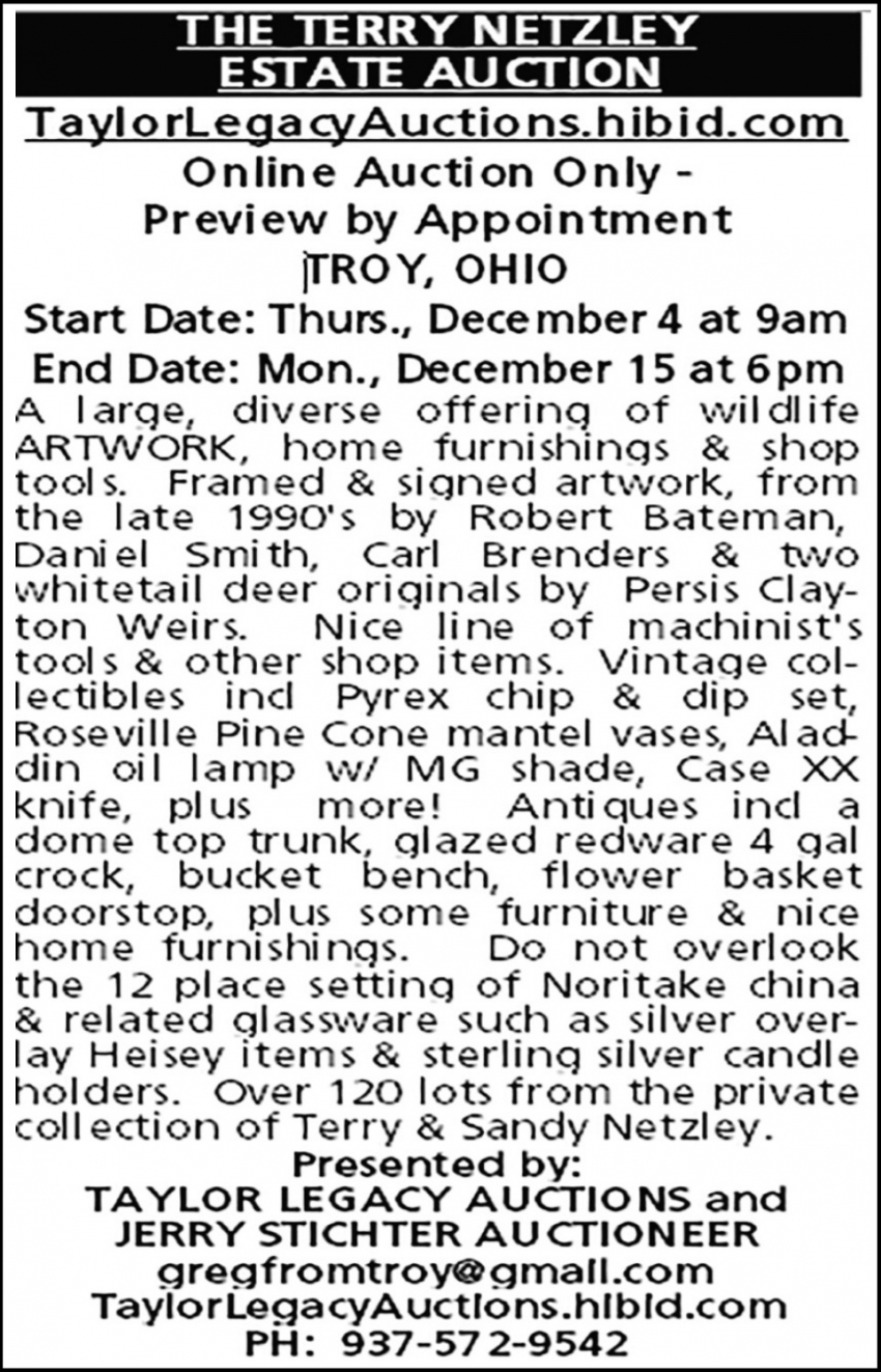 Jerry Stichter Auctioneer