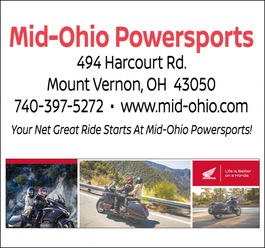 Your Net Great Ride Starts At Mid-Ohio Powersports