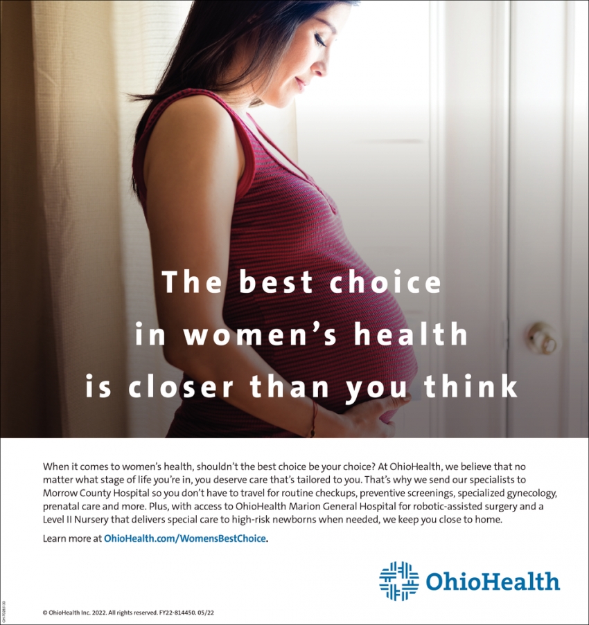 The Best Choice In Women's Health 