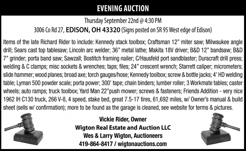 Evening Auction