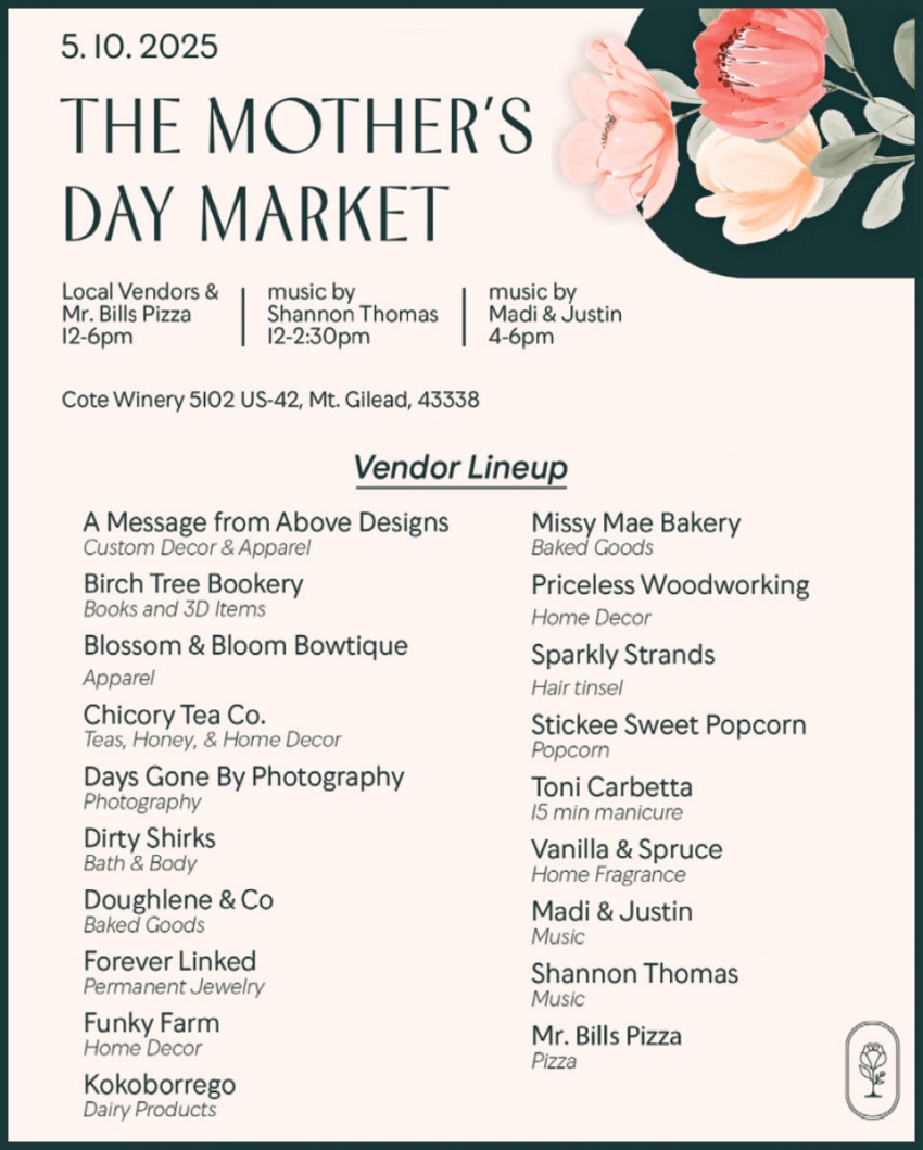 The Mother's Day Market (May 10, 2025)