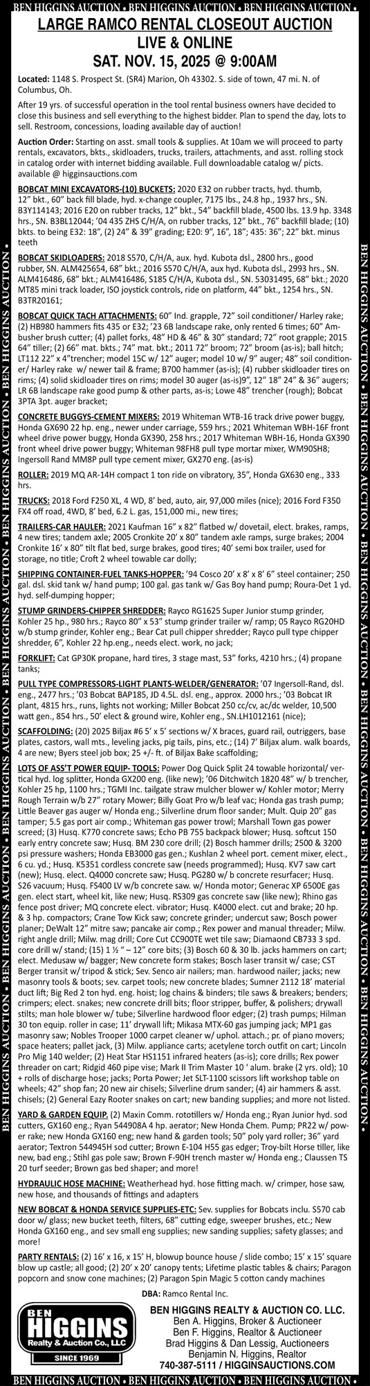 Ben Higgins Realty & Auction Co, LLC