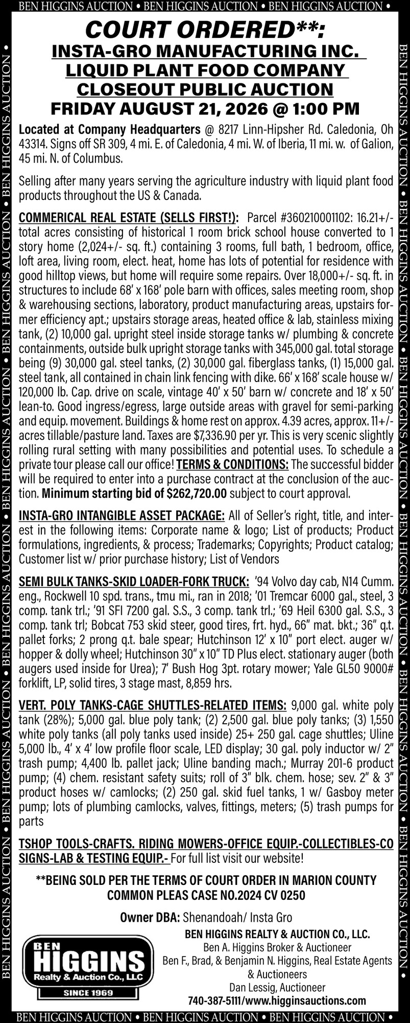 Ben Higgins Realty & Auction Co, LLC