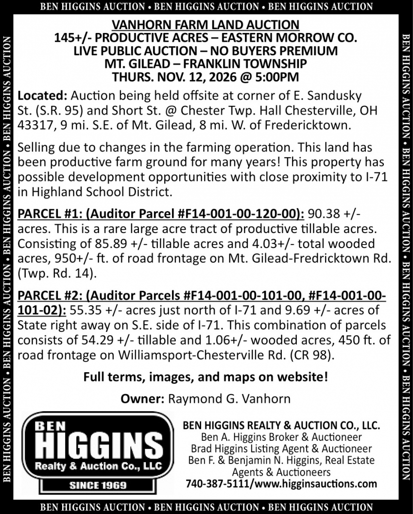 Ben Higgins Realty & Auction Co, LLC