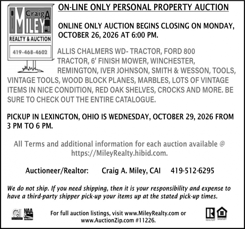 Craig A. Miley Realty & Auction