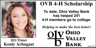 OVB 4-H Scholarship