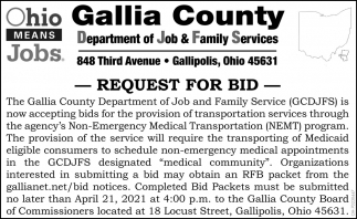 Gallia department job family services