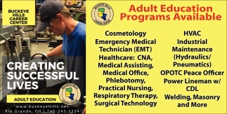 Adult Education Programs Available Buckeye Hills Career Center Rio Grande Oh