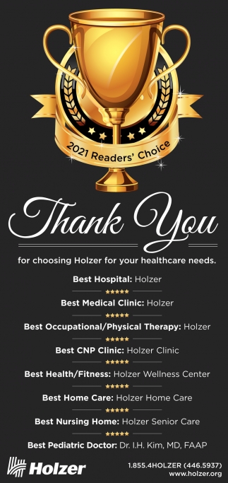 Thank You For Choosing Holzer