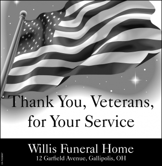 Thank You, Veterans, For Your Service