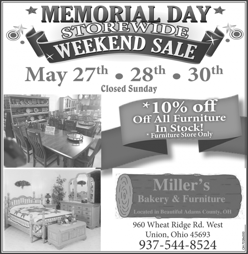 Memorial Day Storewide Weekend Sale
