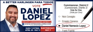 Vote Daniel Lopez