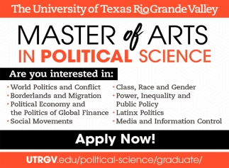 Master Of Arts In Political Science