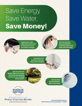Save Energy, Save Water, Save Money!