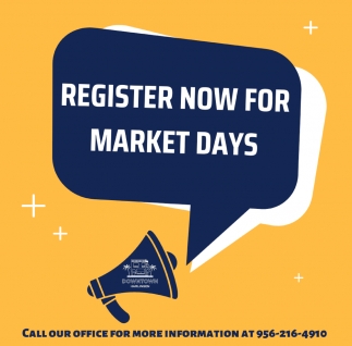 Register Now for Market Days