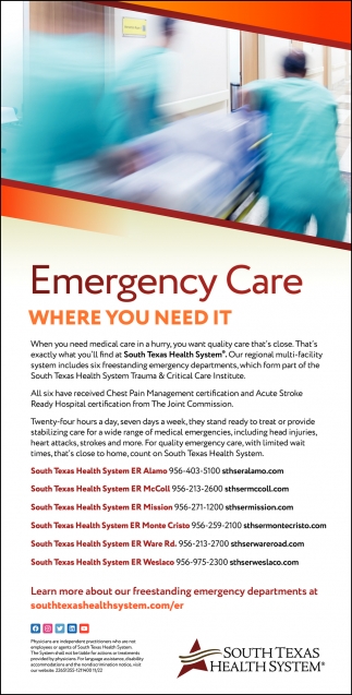 Emergency Care Where You Need It
