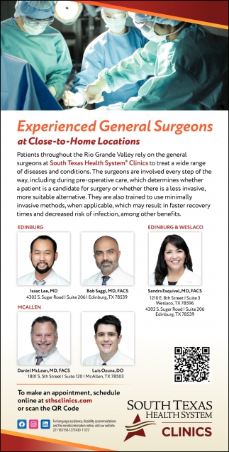 Experiencd General Surgeons