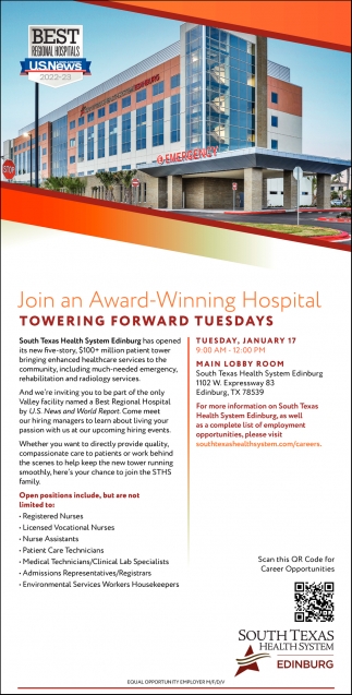 Join An Award-Winning Hospital