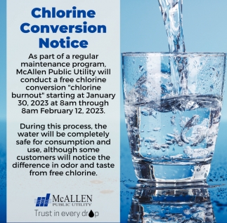 Chlorine Conversion Notice