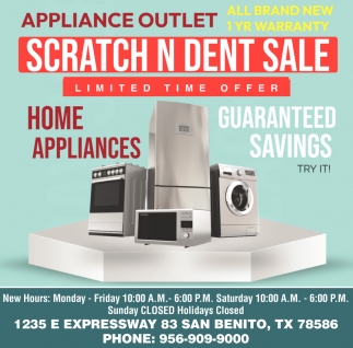 Scratch N Dent Sale
