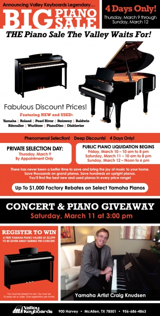 Big Piano Sale