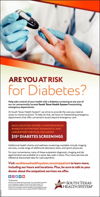 Are You At Risk For Diabetes?