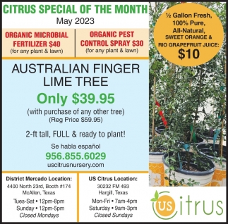 Citrus Special Of The Month