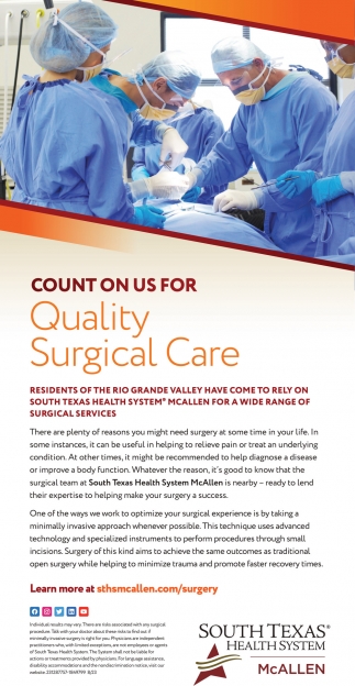 Count On Us For Quality Surgical Care