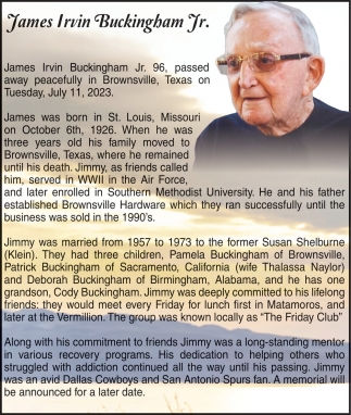 James Irvin Buckingham Jr.