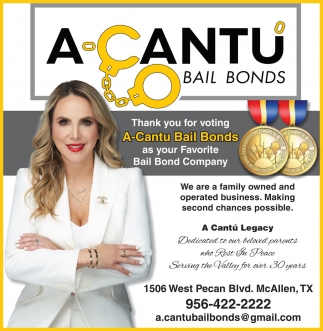 Thank You For Voting A-Cantu Bail Bonds