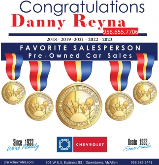Congratulations Danny Reyna